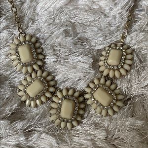 Off-White flower stone statement necklace